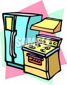 236x300 Fridge And Stove Clip Art Image