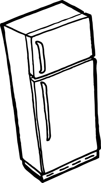 330x596 Fridge 3 Clip Art