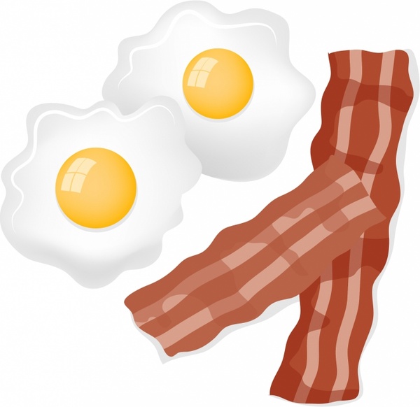 600x582 Bacon And Eggs Free Vector In Adobe Illustrator Ai ( Ai