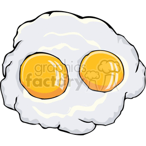 300x300 Royalty Free Fried Eggs 383186 Vector Clip Art Image