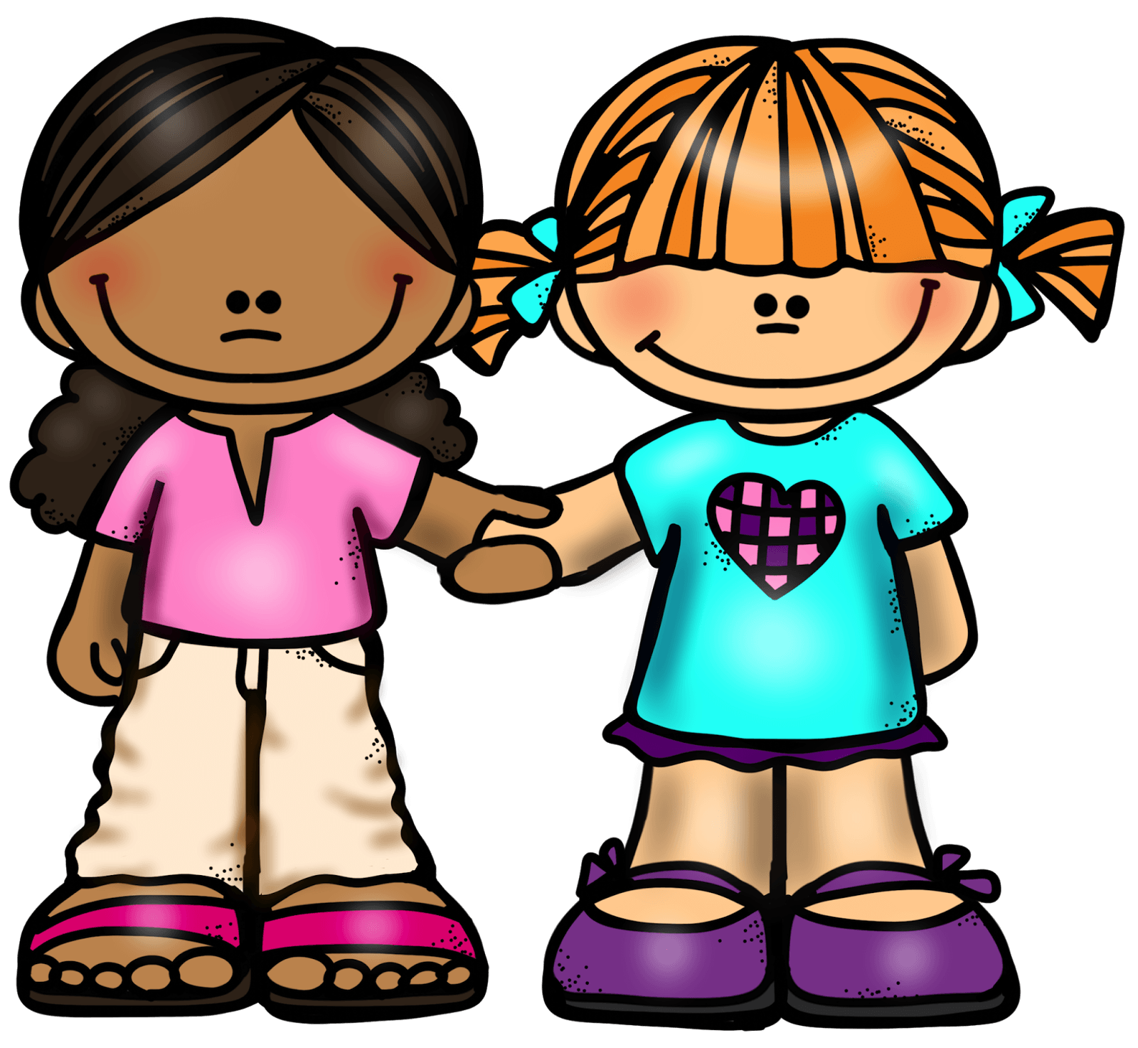 1600x1473 Girl Friendship Cliparts 215643