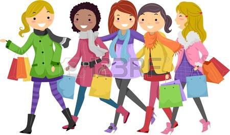 450x265 Friends Shopping Clipart
