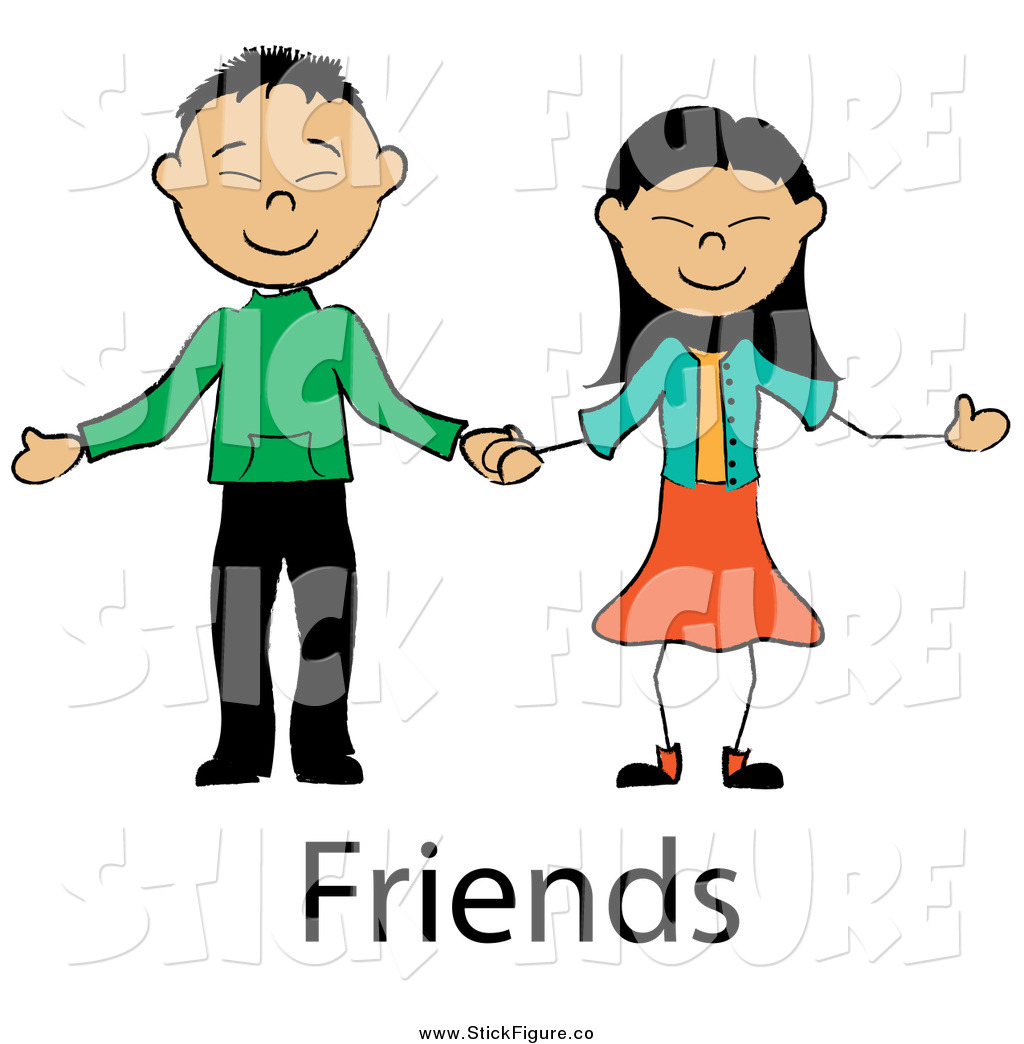 1024x1044 Royalty Free Friendship Stock Stick Figure Designs