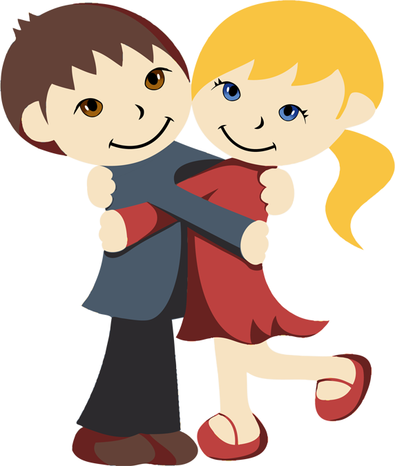 572x675 Friends Hugging Clipart