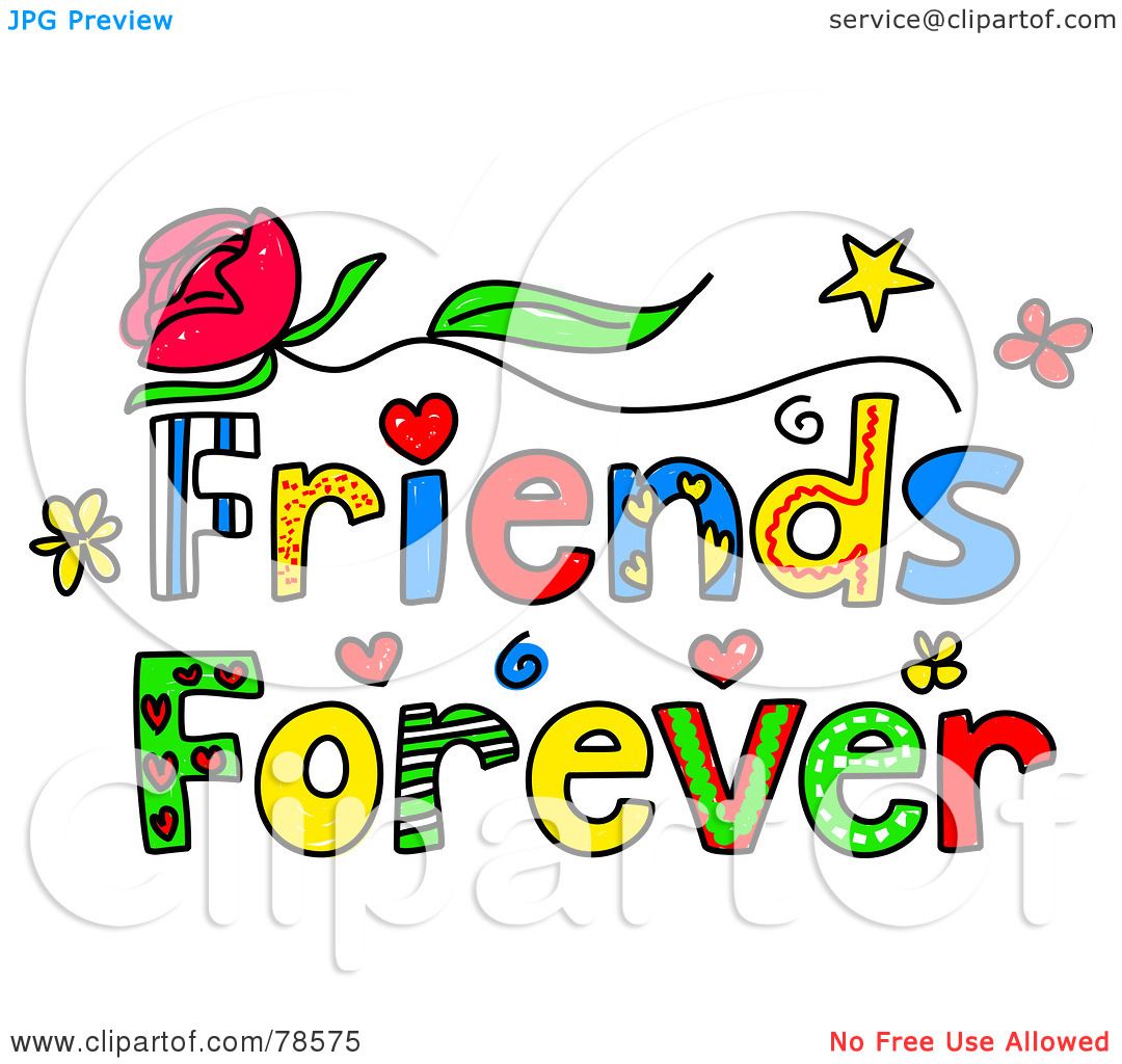 1080x1024 Friends Word Art