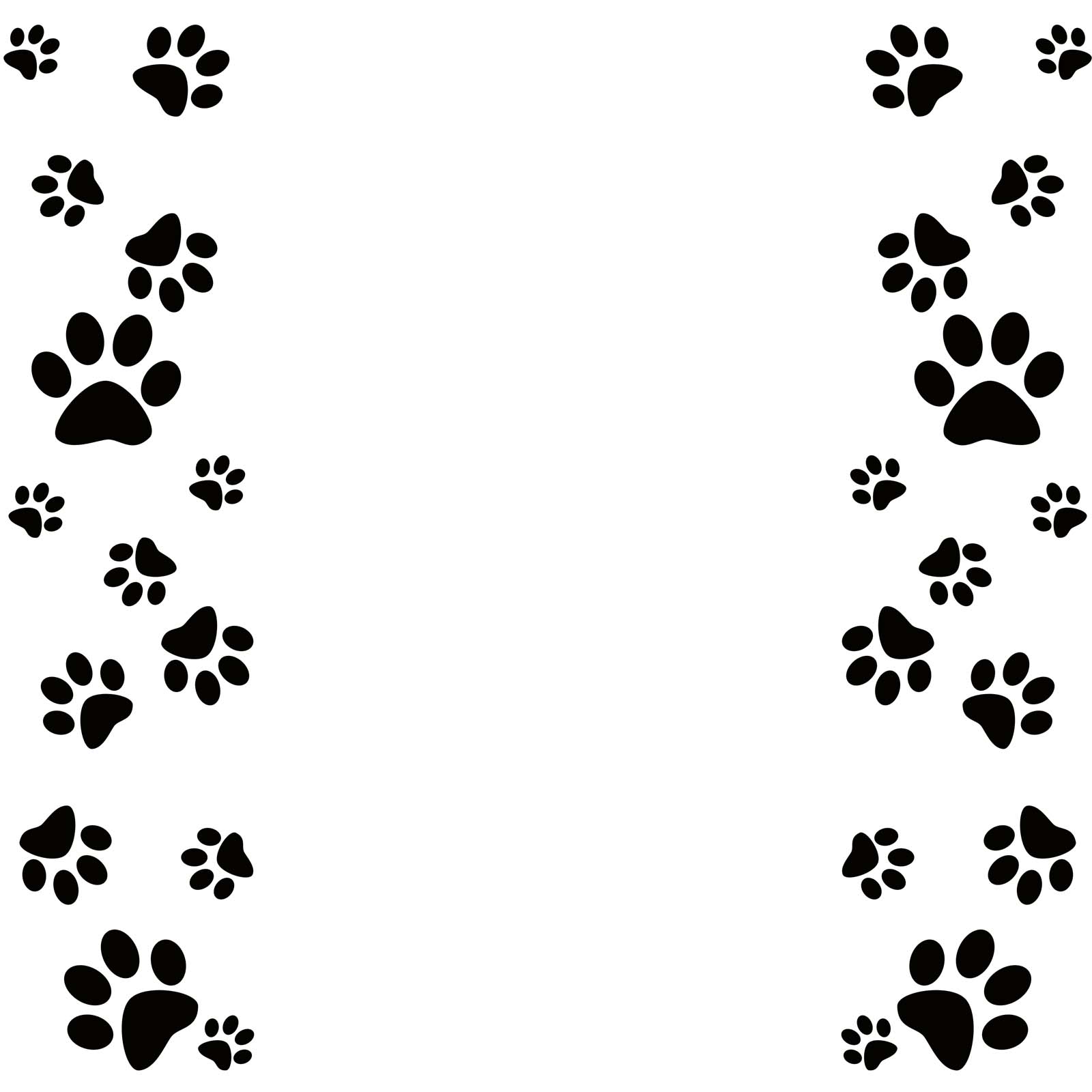1600x1600 27 Images Of Paw Print Template For Word