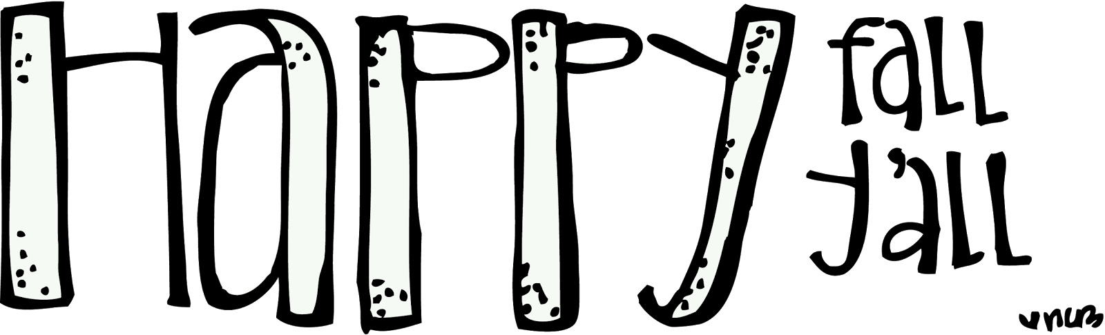 1600x485 Fall Black And White Happy Fall Clipart Black And White