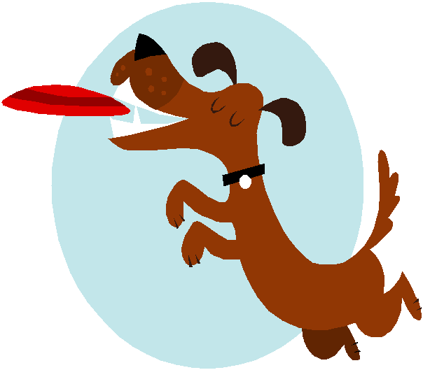 604x529 Dog Frisbee Clipart