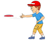 195x140 Frisbee Clipart