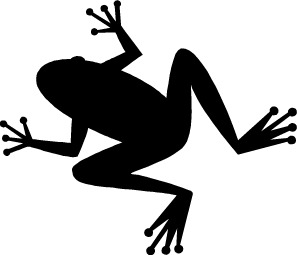 Frog Black And White Clipart