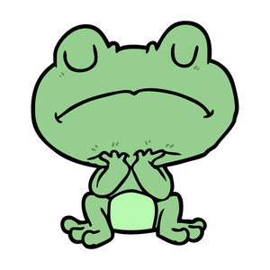 300x300 Cartoon Frog Royalty Free Stock Image