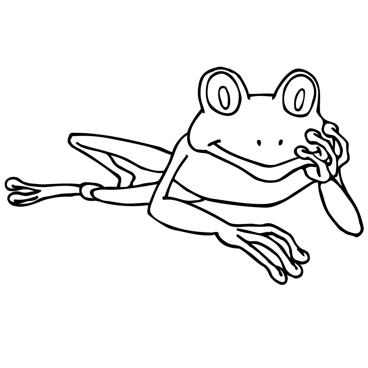 Frog Clipart Black And White | Free download on ClipArtMag