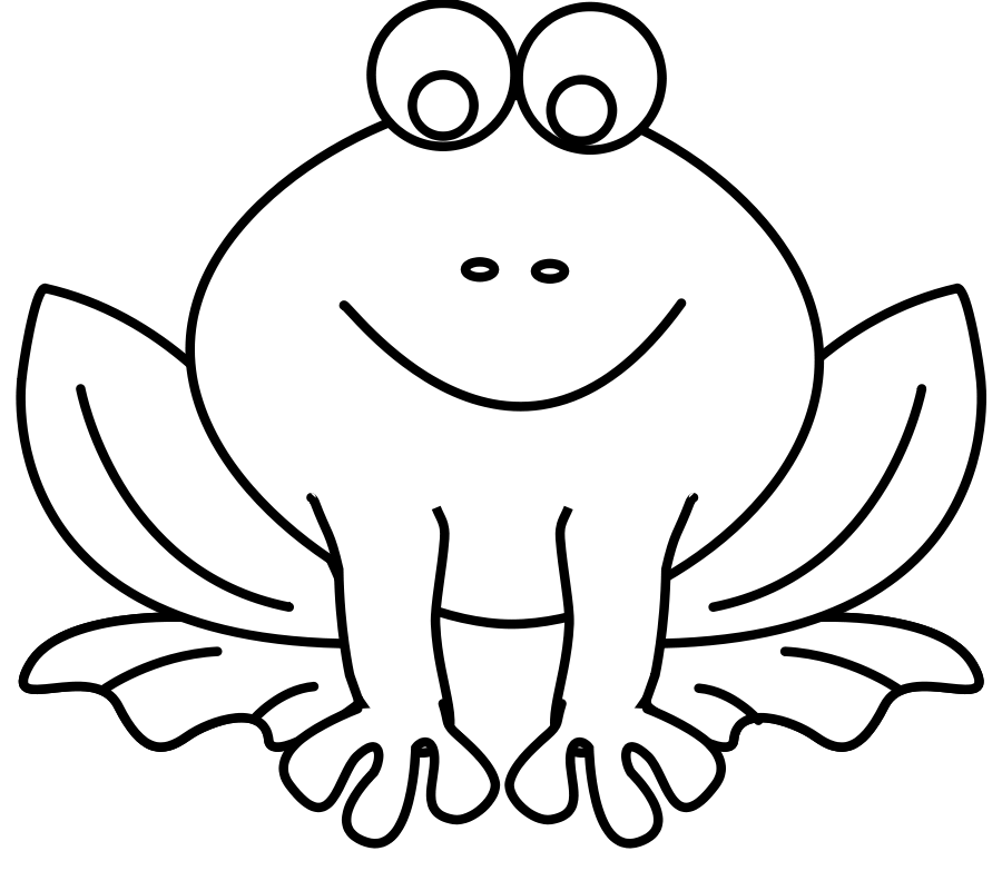 900x783 Black And White Frog Pictures