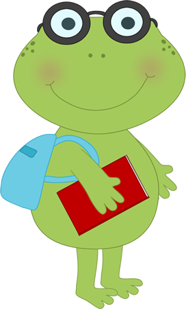 272x450 School Frog Clip Art