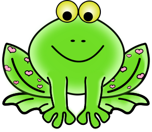 300x261 Free Cute Frog Clip Art Clipart Panda