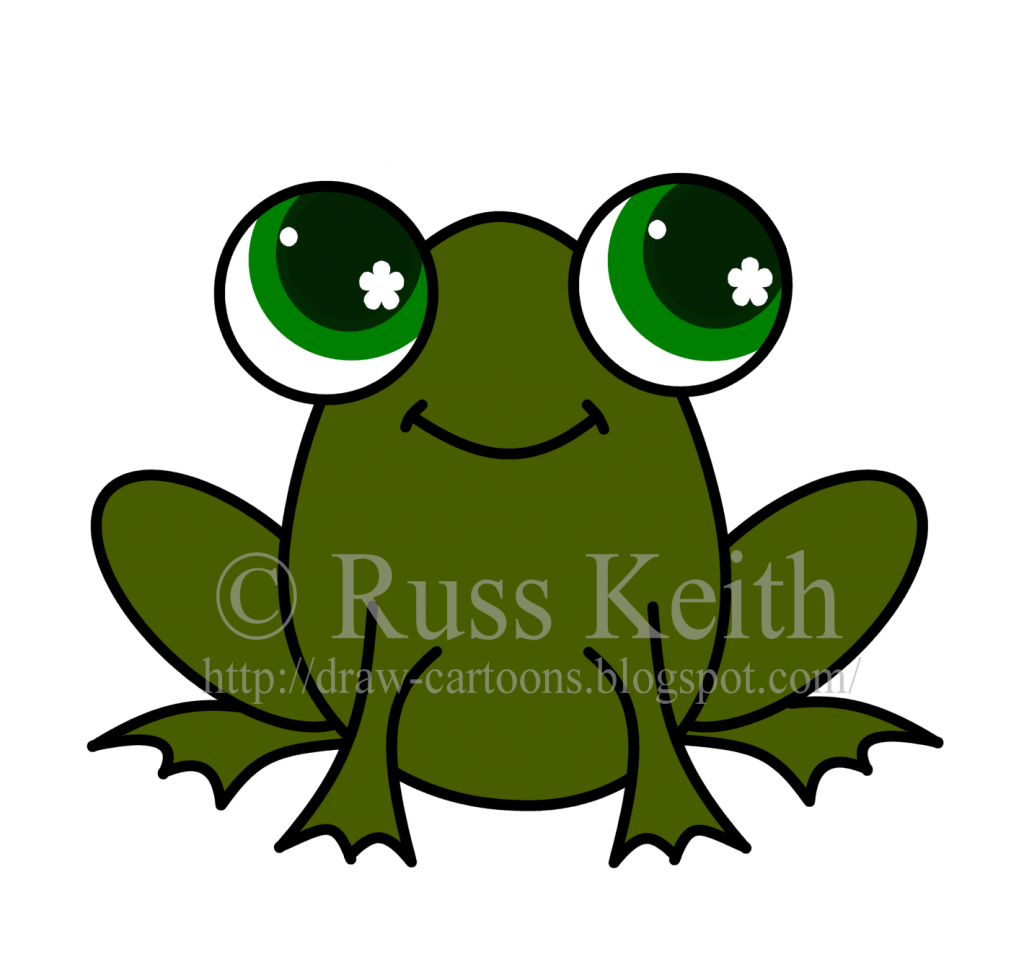 1024x957 How To Draw A Frog For Kids Cute Frog Drawing Free Download Clip