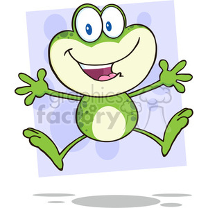 300x300 Royalty Free 7251 Royalty Free Rf Clipart Illustration Cute Green