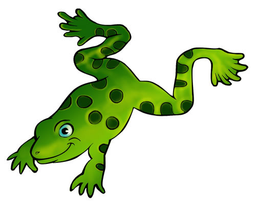 500x412 Bullfrog Clipart Frog Jump
