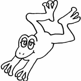 268x268 Jumping Frog Coloring Page Kids Drawing And Coloring Pages