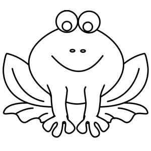 300x300 Frog Line Art Clipart, Cliparts Of Frog Line Art Free Download