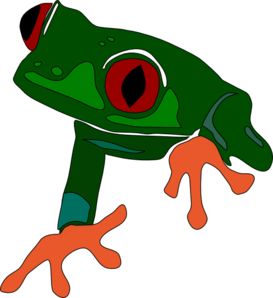 273x298 Red Eyed Tree Frog Clipart Line Art