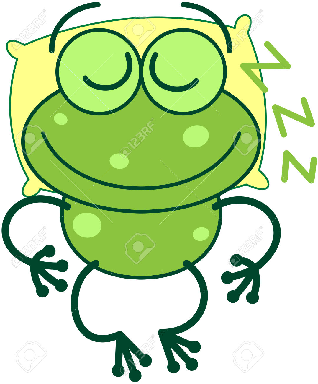 1078x1300 Sleeping Clipart Frog