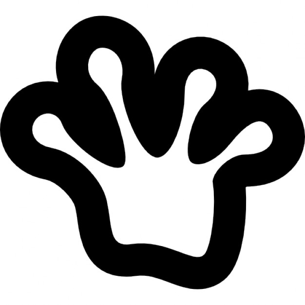 626x626 Frog Foot Outline Icons Free Download