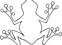 207x150 Outline Of A Frog Wallpaper Download