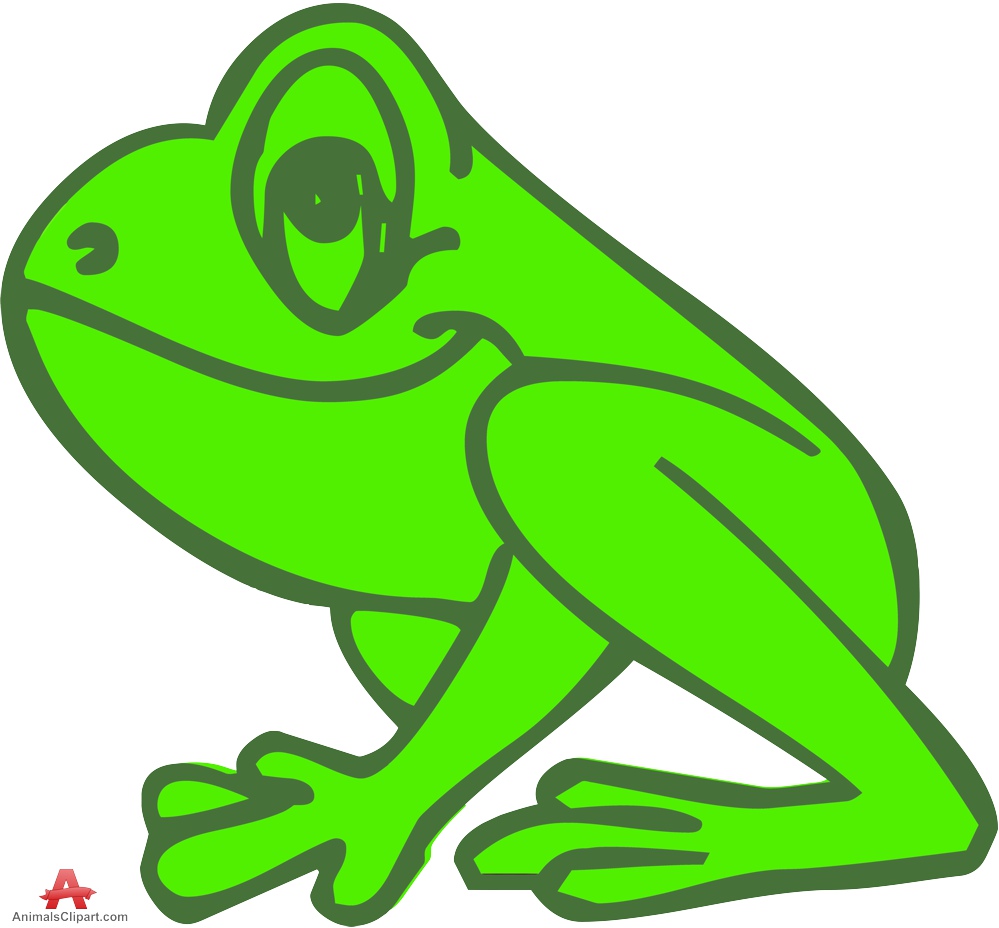 999x928 Outline Colored Frog Clipart Free Design Download