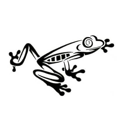 418x418 Red Eyed Tree Frog Clipart Outline
