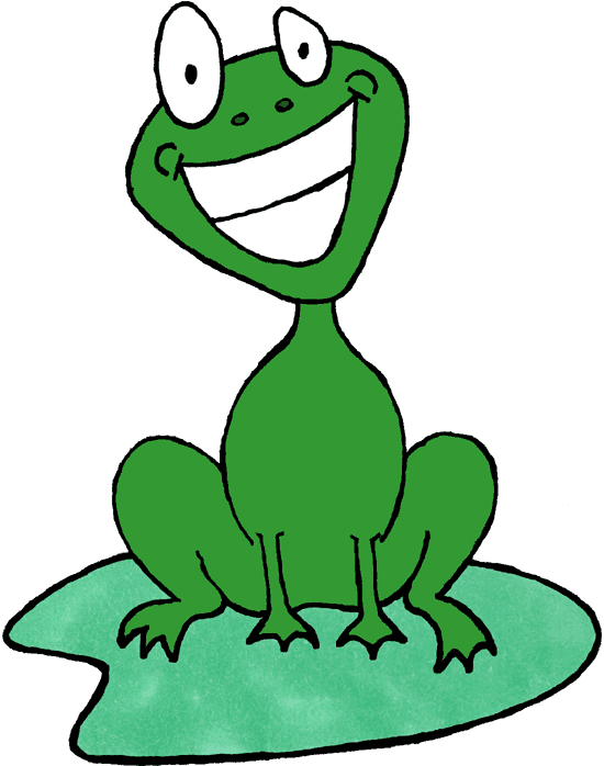 550x698 Frog Cartoon Clipart