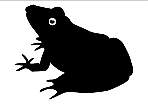 501x352 Frog Silhouette Vector Download Frog Vectors Silhouette Graphics