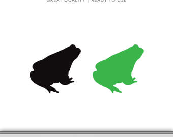 340x270 Frog Clip Art Etsy