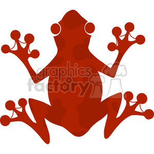 300x300 Royalty Free 5640 Royalty Free Clip Art Red Frog Silhouette Logo