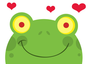 300x217 Frog Love Clipart Image