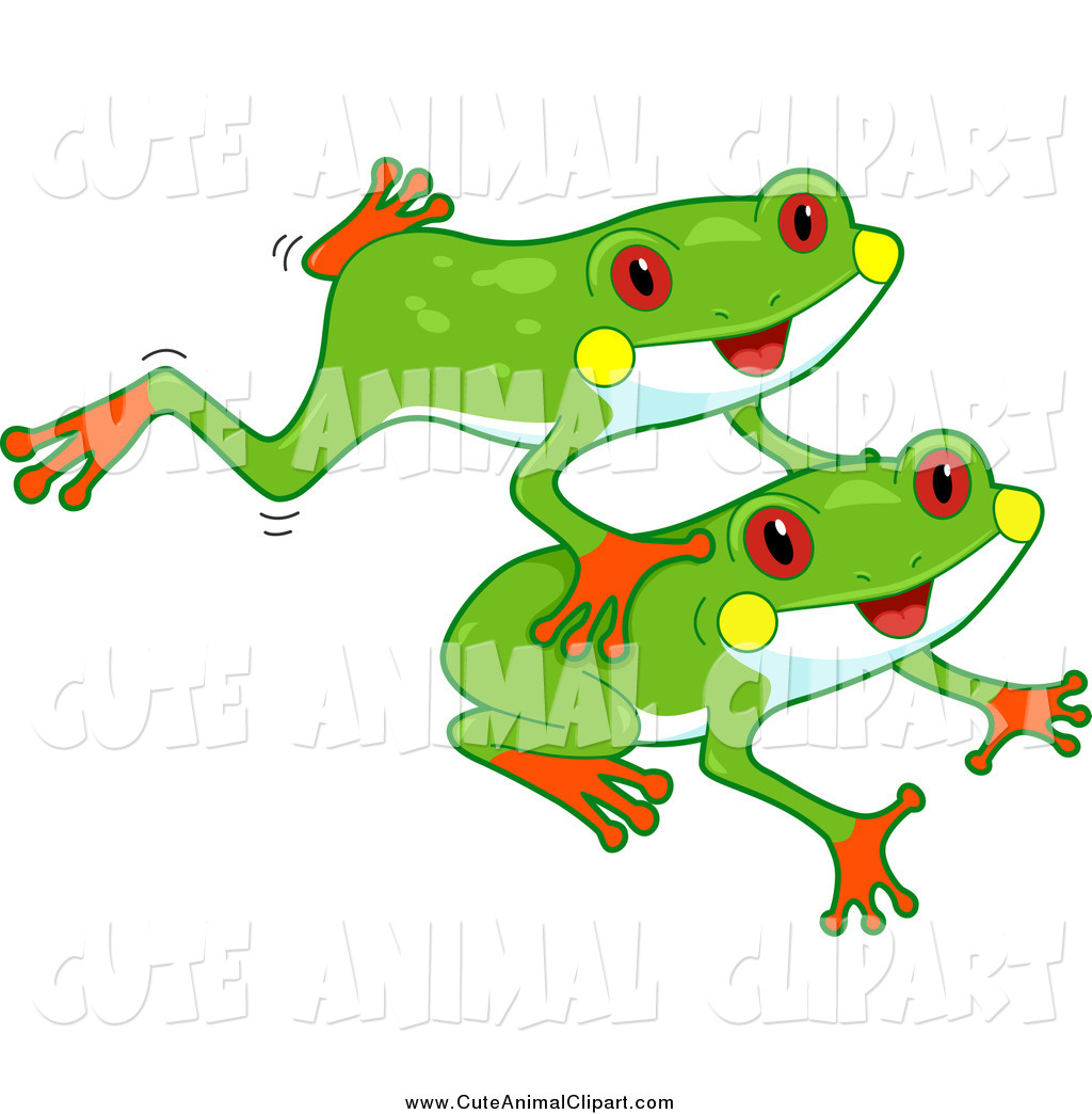 1024x1044 Vector Cartoon Clip Art Of A Cute Red Eyed Tree Frogs Leaping By