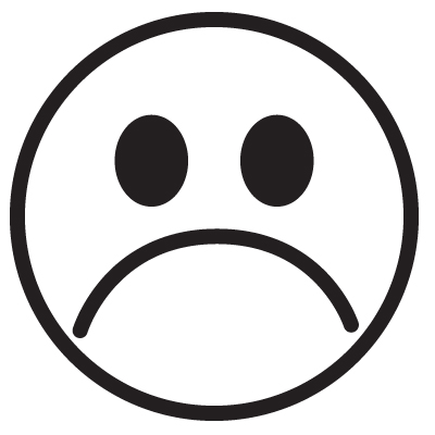 400x400 Frown Face Clipart