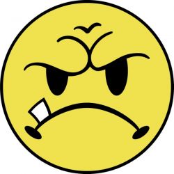 250x250 Frowning Face Clipart
