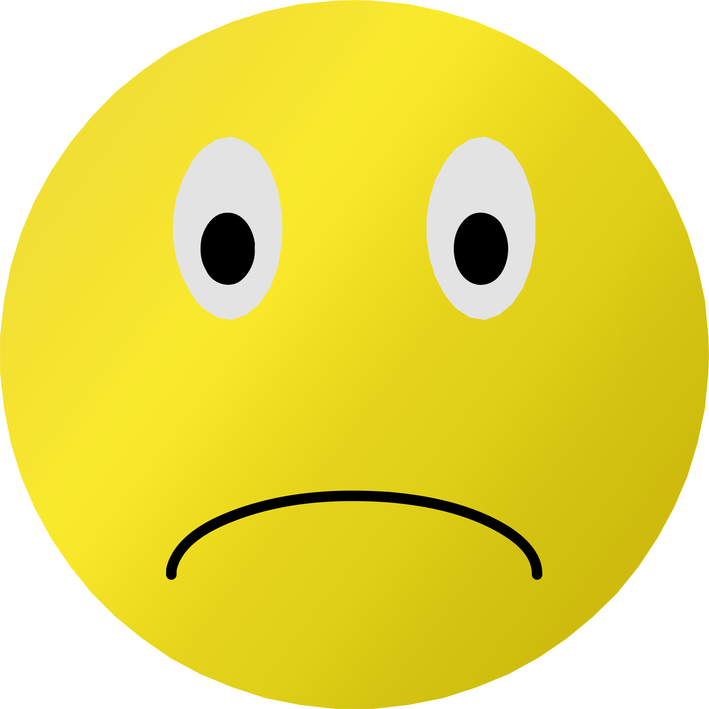 2342x2342 Smileys Clipart Frown