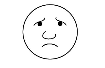 352x228 Happy And Sad Face Clip Art