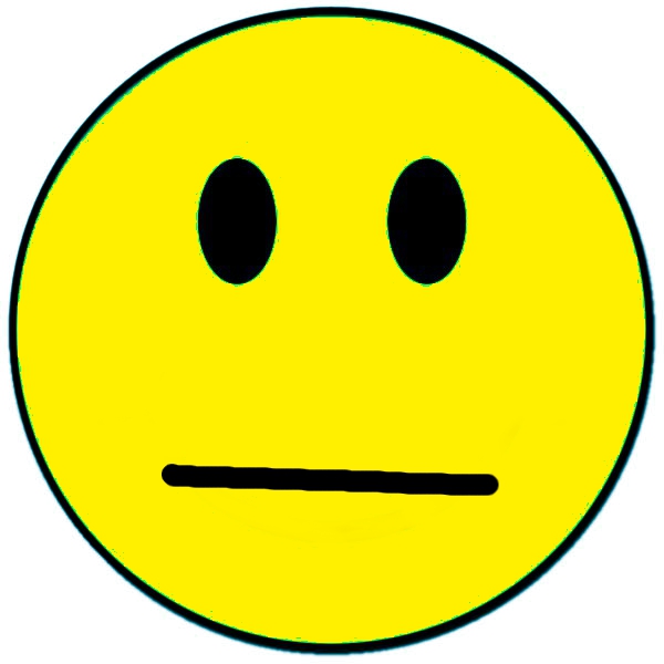 600x600 Smileys Clipart Straight Face