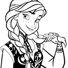268x268 Frozen Elsa And Anna Coloring Pages Printable Printable Coloring
