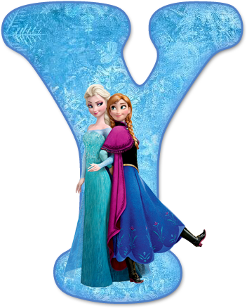 352x438 Alfabeto De Ana, Elsa Y Olaf De Frozen. Letters