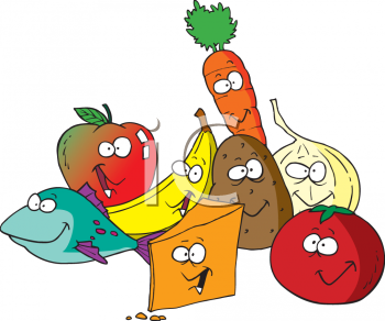 350x292 Fruit And Vegetables Clipart