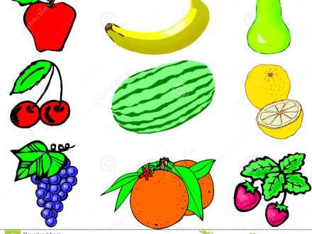 440x330 Diet Border With Fruits And Flowers Stock Photos Image 21447913