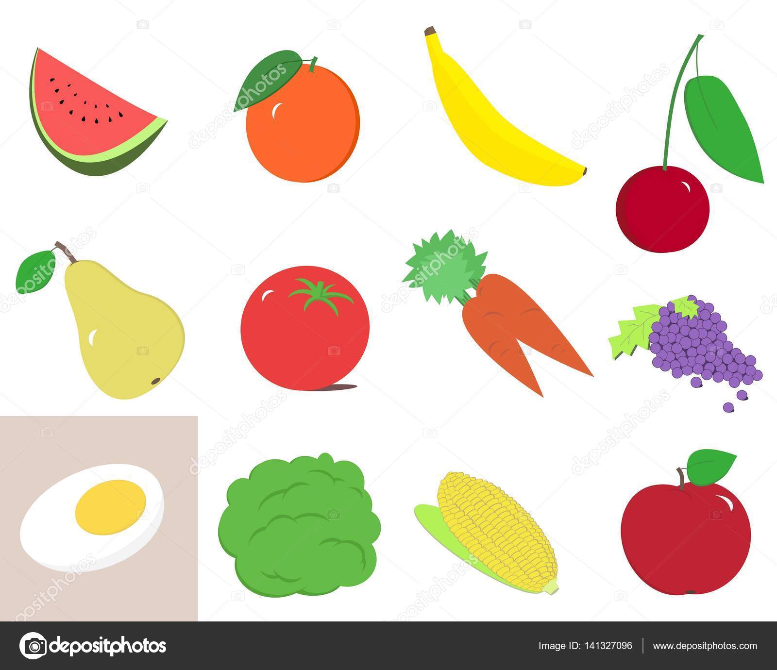1600x1380 Fruits And Vegetables Clip Art Stock Photo Grafff