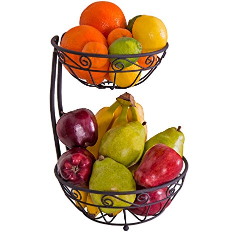 463x463 Zenware Steel Fruit Basket Stand Bowl Server