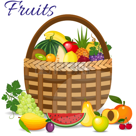 450x450 Healthy Fruits And Vegetarian Food Banners. Fresh Organic Food