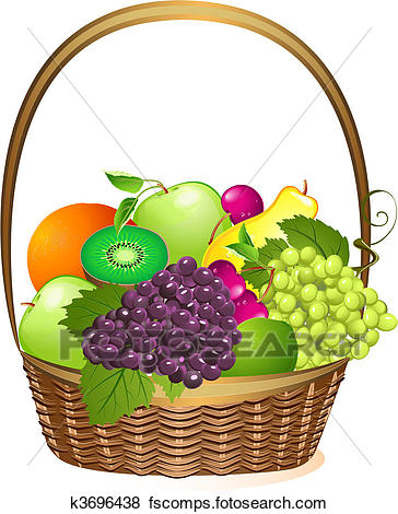 Fruit Baskets Clipart | Free download on ClipArtMag