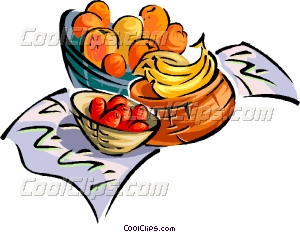 300x232 Fruit Basket Vector Clip Art